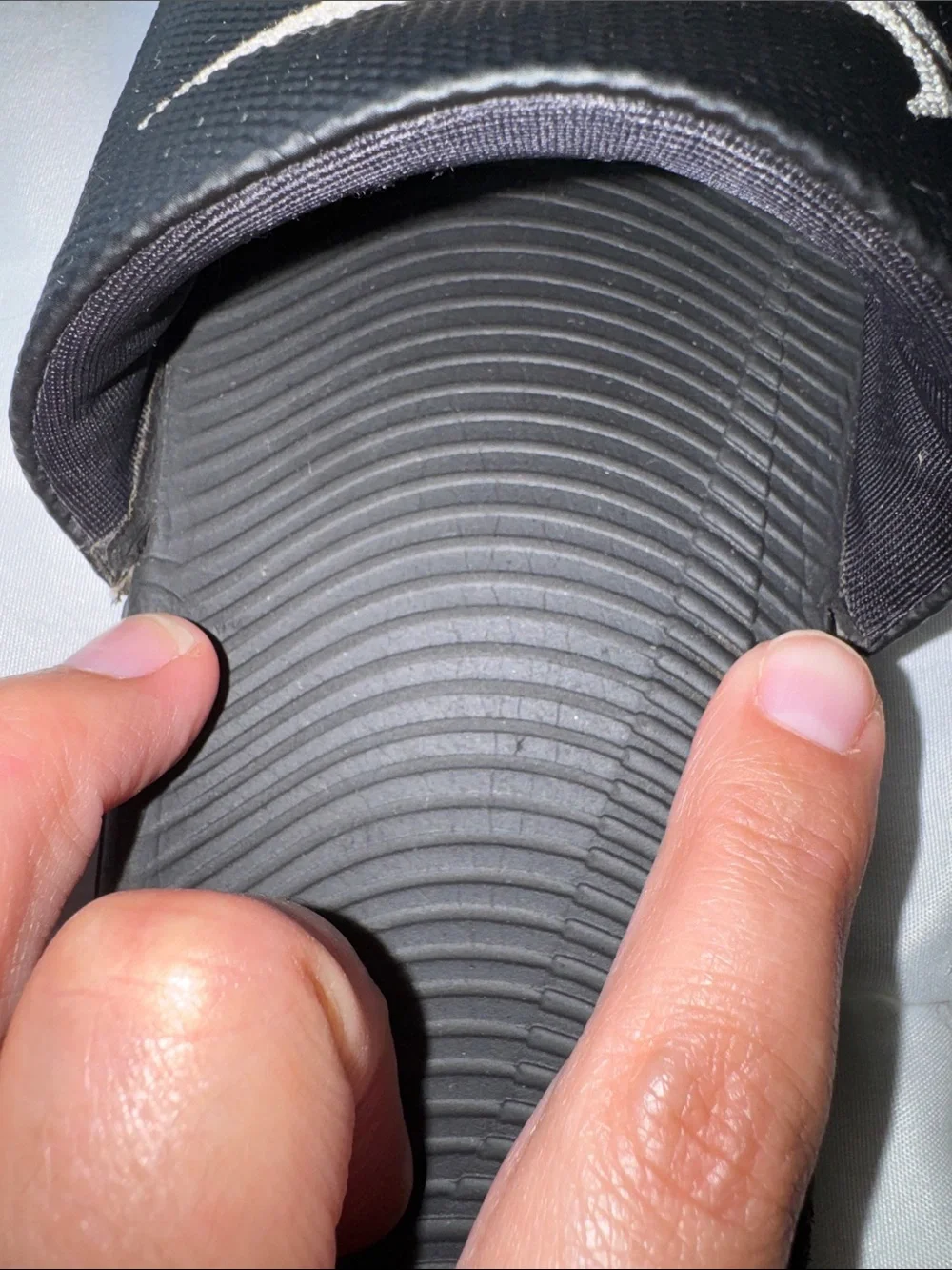Nike Black White Boys' Slide Sandals